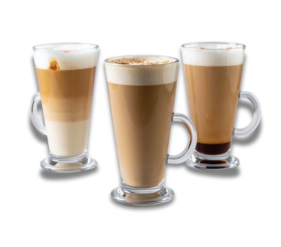 coffee drinks glasses